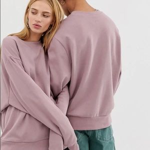 ASOS COLLUSION Unisex dusty pink sweatshirt